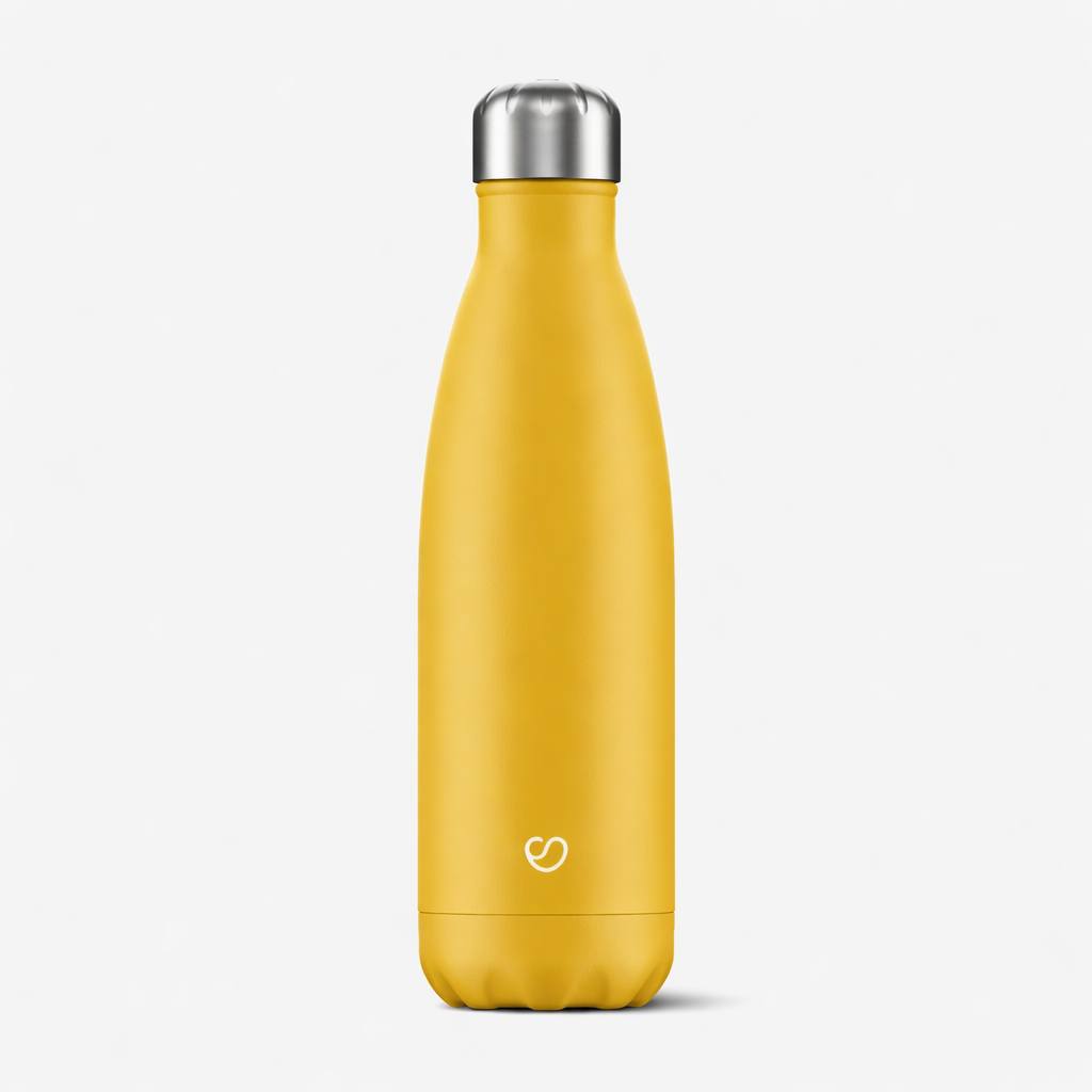 Thermosflasche Matt Gelb - 500ml