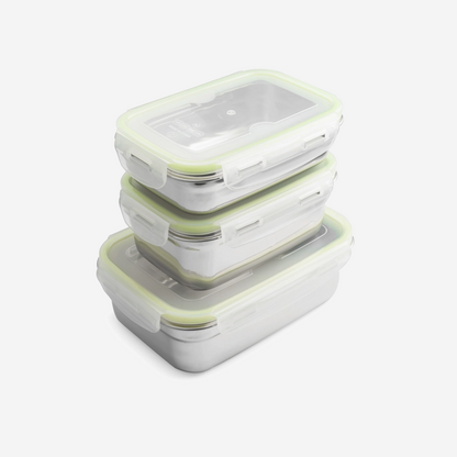 Brotzeit klick Brotdose Lunchbox aus Edelstahl 100% BPA frei