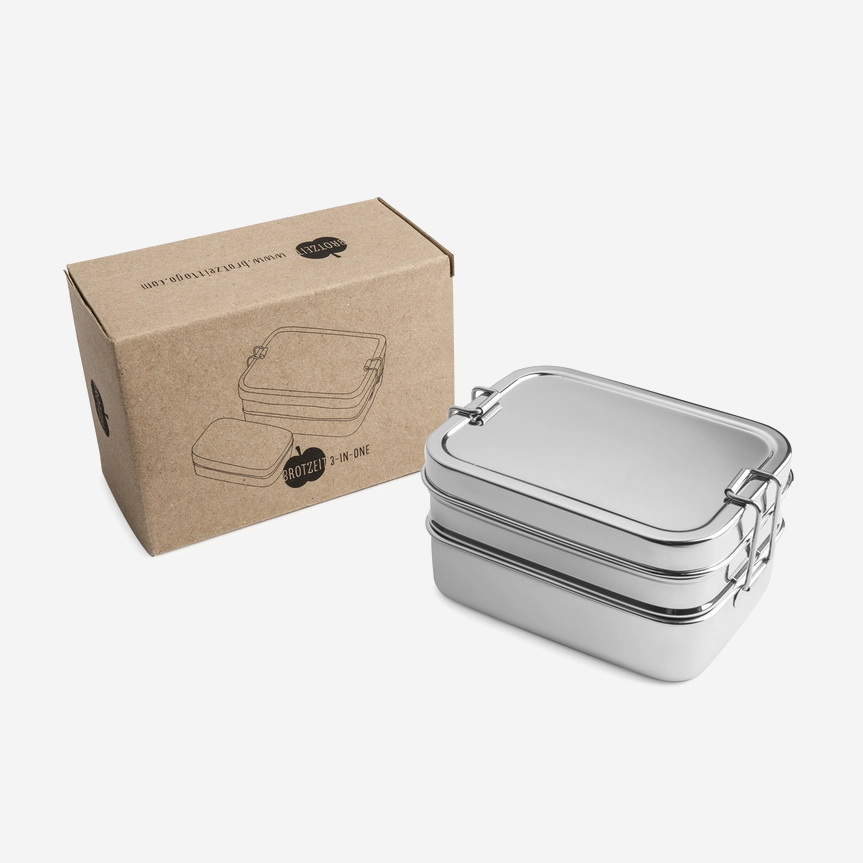 Brotzeit Lunchboxen 3in1 Three-in-one Brotdose Jausenbox aus