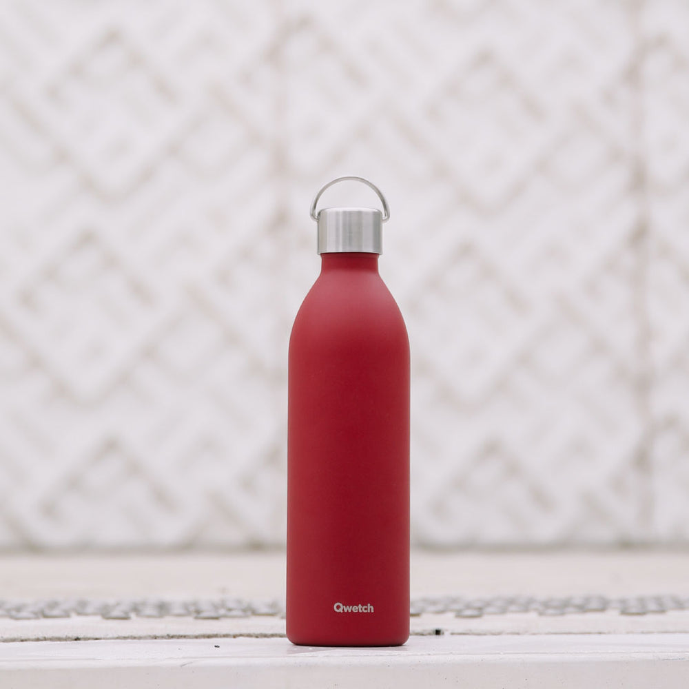 Active 600 ml Thermosflasche Granat Rot