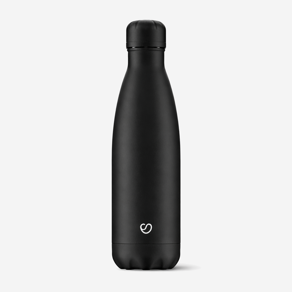 Mono Black Thermosflasche Schwarz mit Deckel - 500ml
