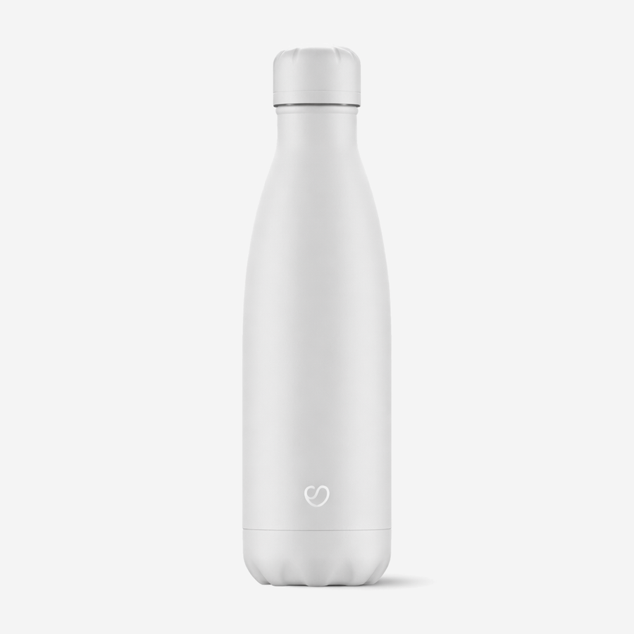 Mono White Thermosflasche Weiß mit Deckel - 500ml
