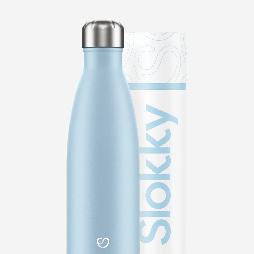Pastellblau Thermosflasche Blau – 500 ml