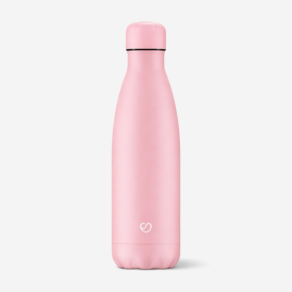 Thermosflasche Pink Rosa mit Deckel – 500 ml