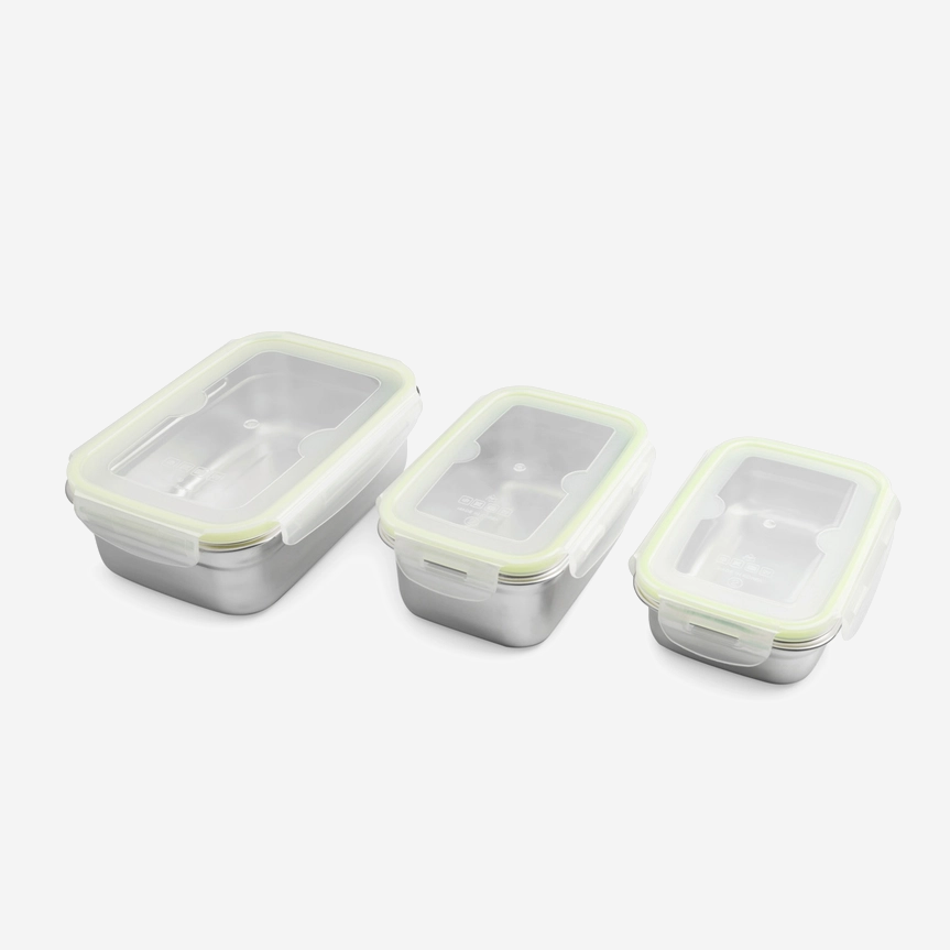 Brotzeit klick Brotdose Lunchbox aus Edelstahl 100% BPA frei