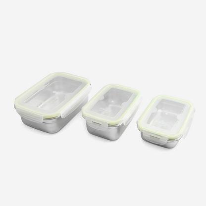 Brotzeit klick Brotdose Lunchbox aus Edelstahl 100% BPA frei