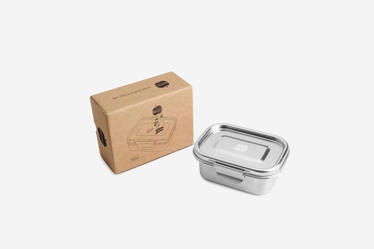 Brotzeit BUDDY dichte Brotdose Jausenbox aus Edelstahl