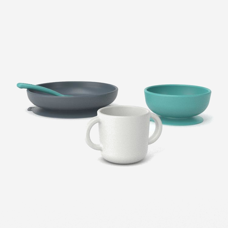 Bambino Silikon-Baby-Essenset - Lagune